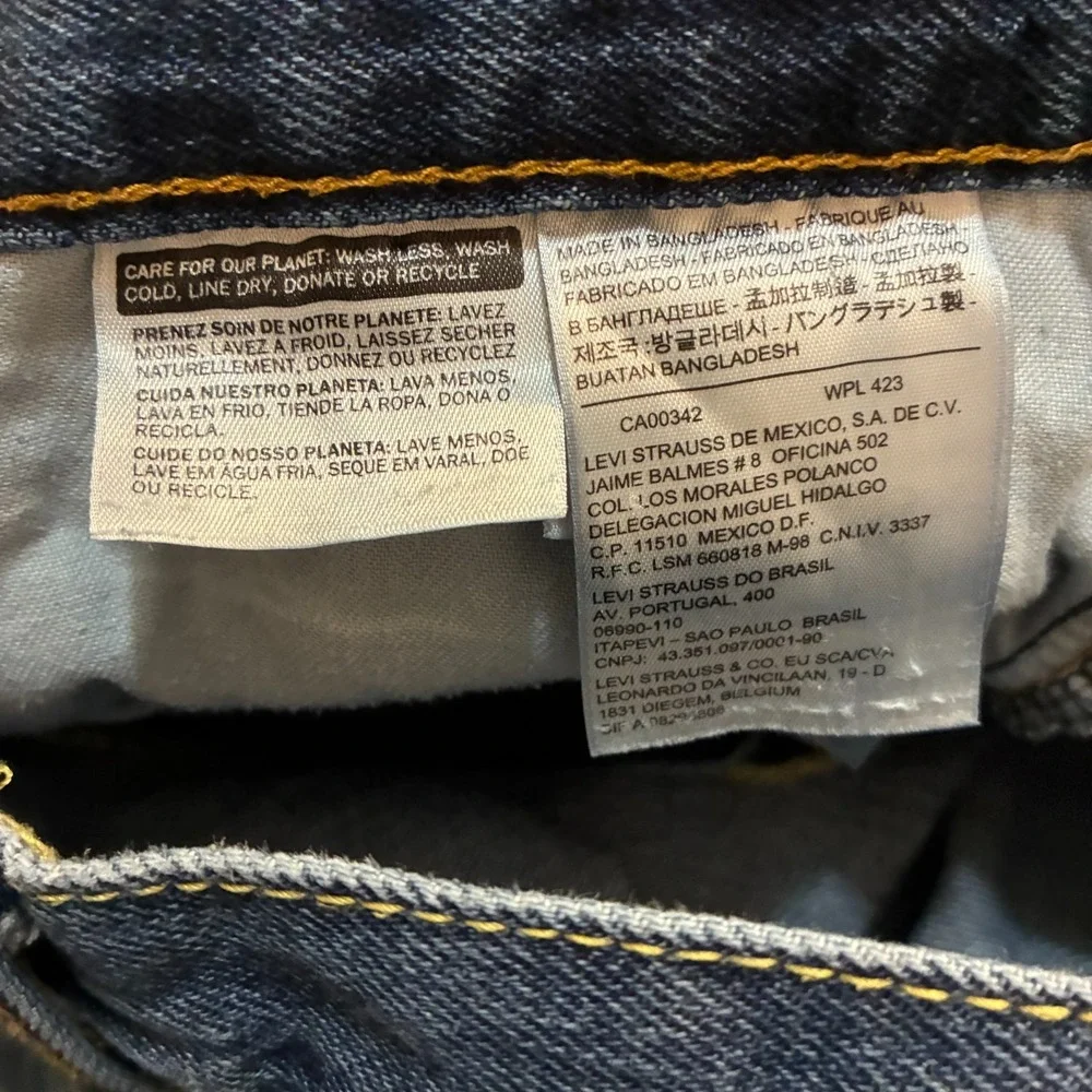 Levis‎ 550 Jeans Mens 36x30 (Fits 36x29) Relaxed Fit Dark Wash Denim Work Pants